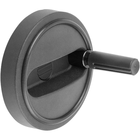 Kipp Handwheel D1=125, Reamed Hole D2=16H7, W.Transv.Bore D7=M06, Size:3, Plastic, Comp: Plastic,  K0257.3125166